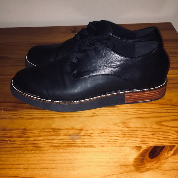 wooden sole formal shoes